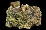Epidote Crystal Cluster - Peru #87738-1